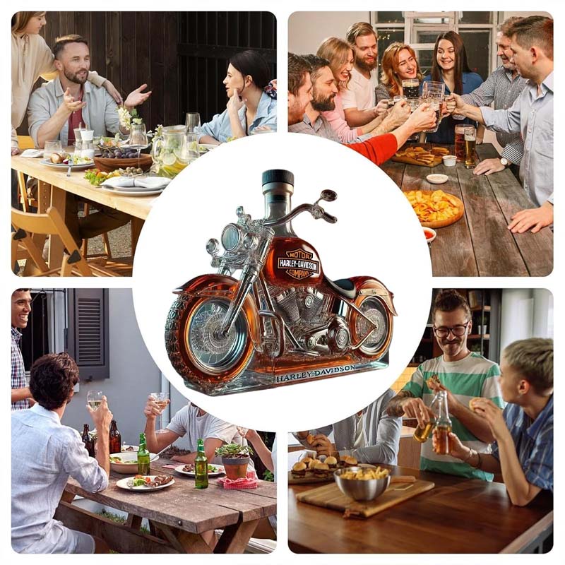 Motorrad Weinflasche