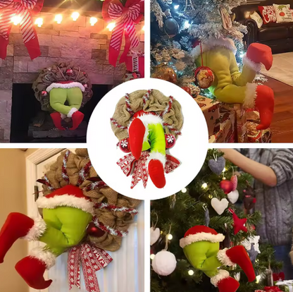 Makramee-Weihnachtskranz