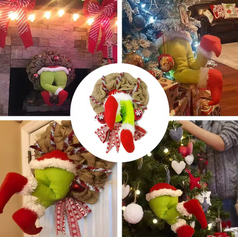 Makramee-Weihnachtskranz