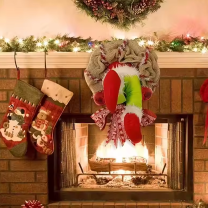 Makramee-Weihnachtskranz