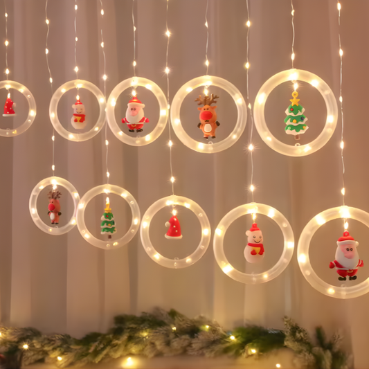 Farbenfrohe Lichterkette