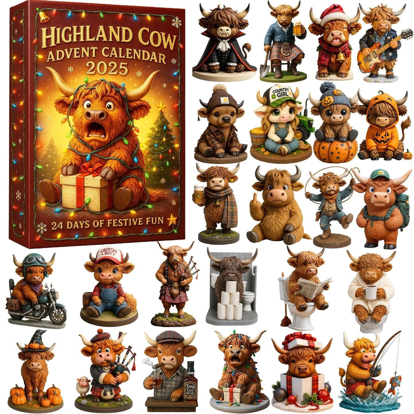 Highland Cow Advent Calender 2025